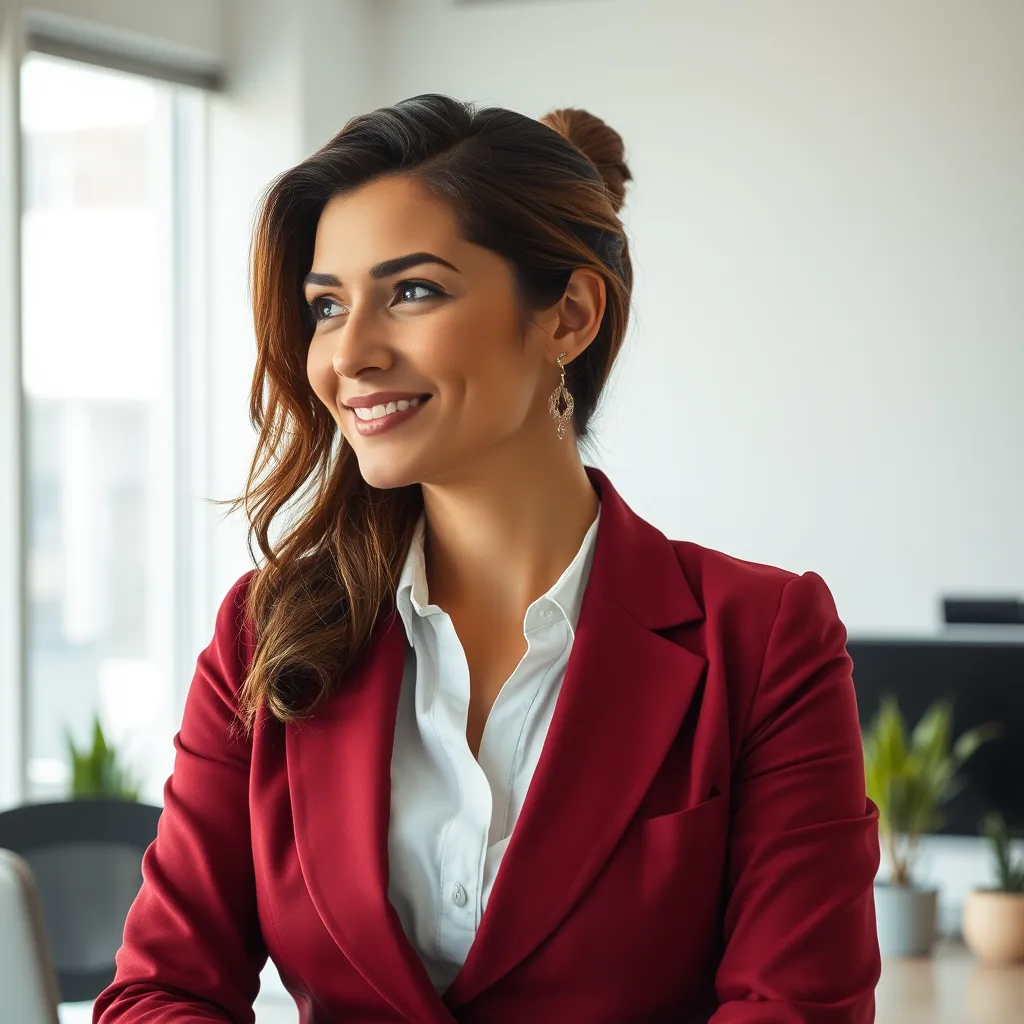 Mujer emprendedora exitosa