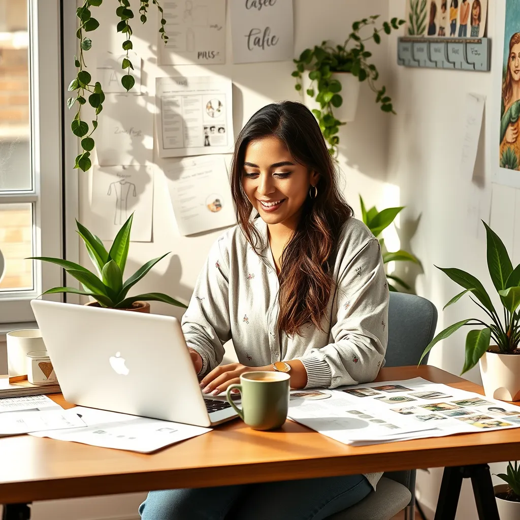 Mujer emprendedora innovadora