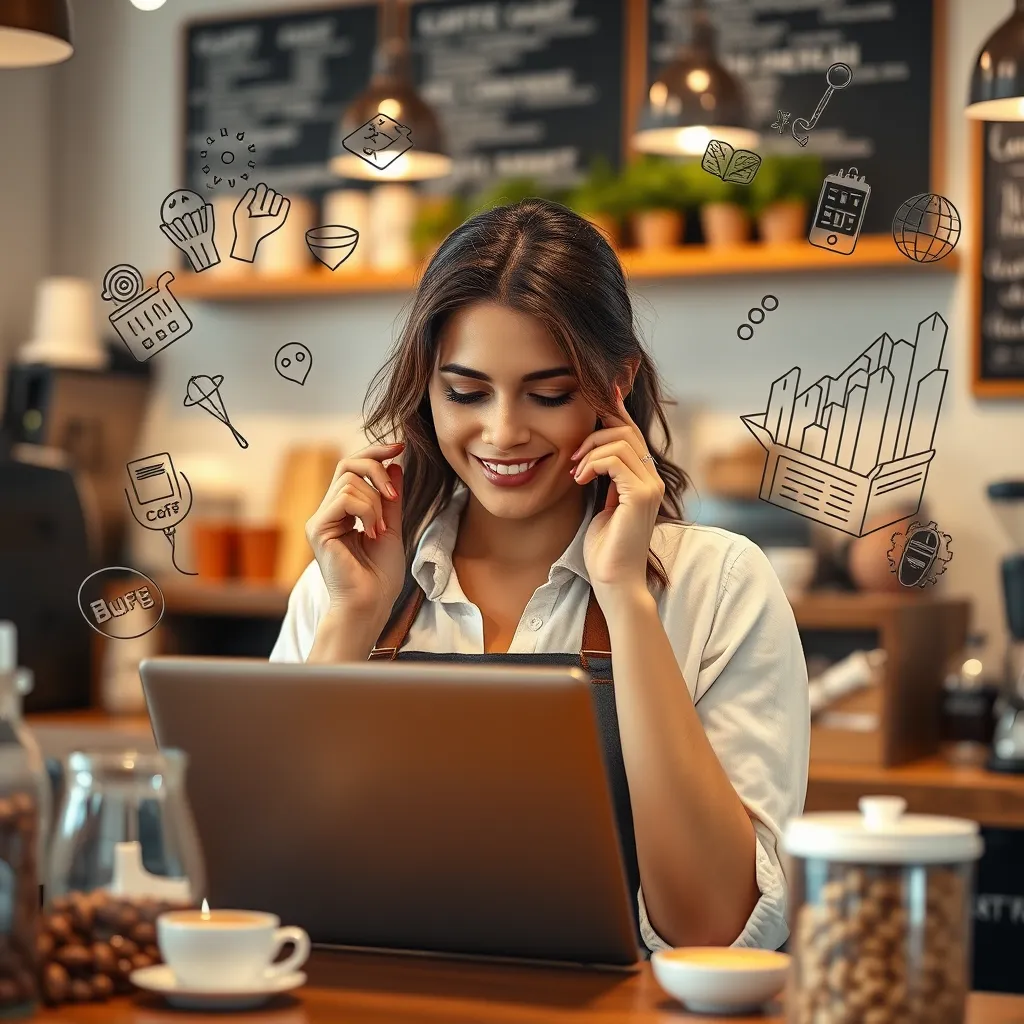 Mujer emprendedora innovadora